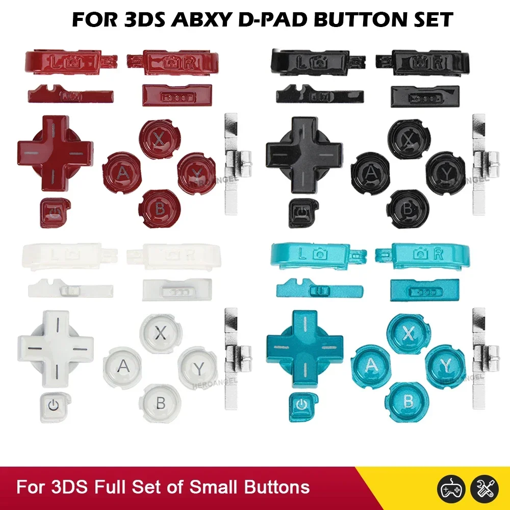 ABXY Buttons Full Set For 3DS Cross Button Direction Arrow Keys D-pad Switch ON/OFF Button For 3DS Game Console Access