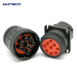 1 Set Deutsch 9 Pin HD16-9-1939S Auto Diagnosctic Tool Circular Aviation Female Male Connector For Track J1939