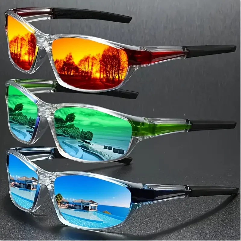 Fashion Polarized Sunglasses for Men Lightweight Night Vision Male Shades Cycling Driving Fishing Fashion Mirror Sun glass