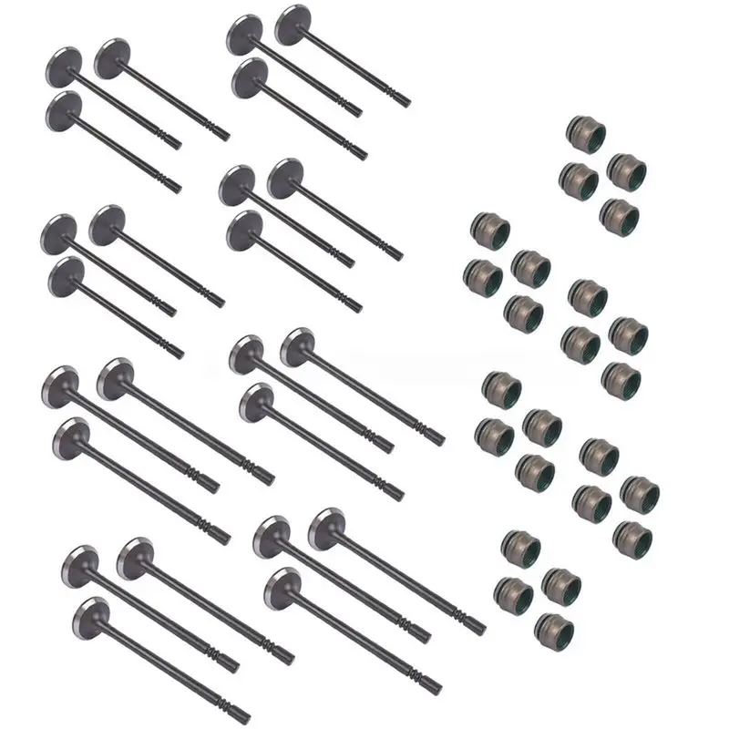 Valve Intake Exhaust 24Pcs Kit For Chrysler Dodge Grand Caravan Jeep 3.6L Pentastar 5184127AC, 5184128AE, V3263