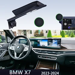 For BMW X7 G07 2023 2024 Magnetic Car Phone Holder Screen Fixed Base Car Magnetic Wireless Charging Stand Car MagSafe Support