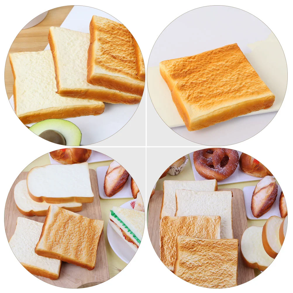 2 Pcs Simulated Bread Decoration Artificial Model French Shape Display Props Models