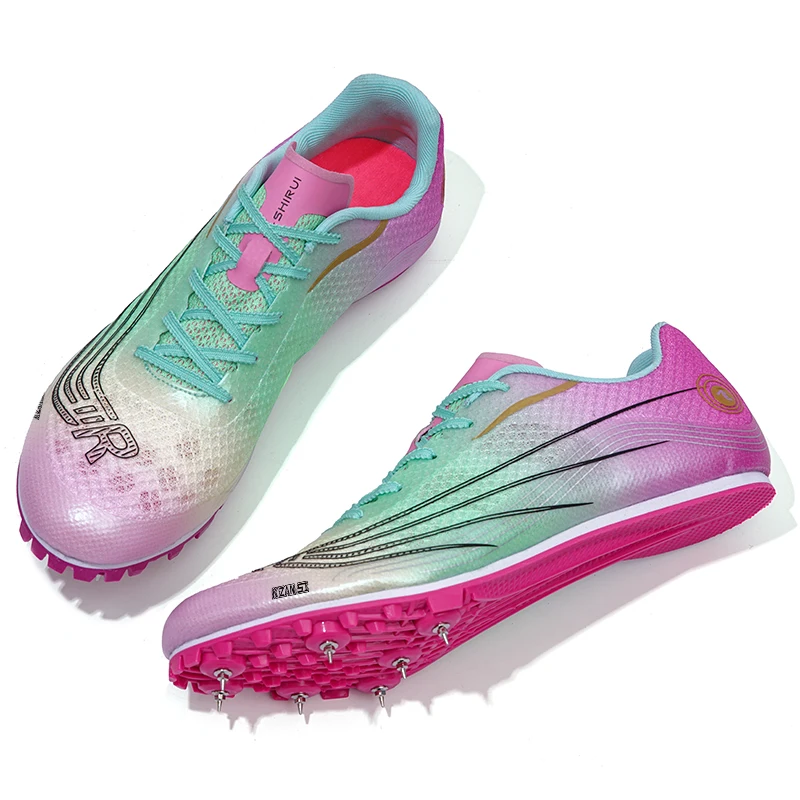 Nowe buty terenowe mężczyźni kobiety bieganie Sprint lekkie wyścigi mecz Spike buty sportowe profesjonalne trampki sportowe do skoku na długie