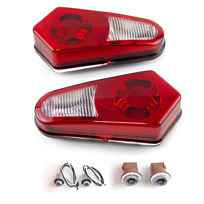 2 PCS Motorcycle Rear Taillights Brake Stop Tail Light Lampshade For ATV UTV Polaris Sportsman 500 700 800 2005-2014