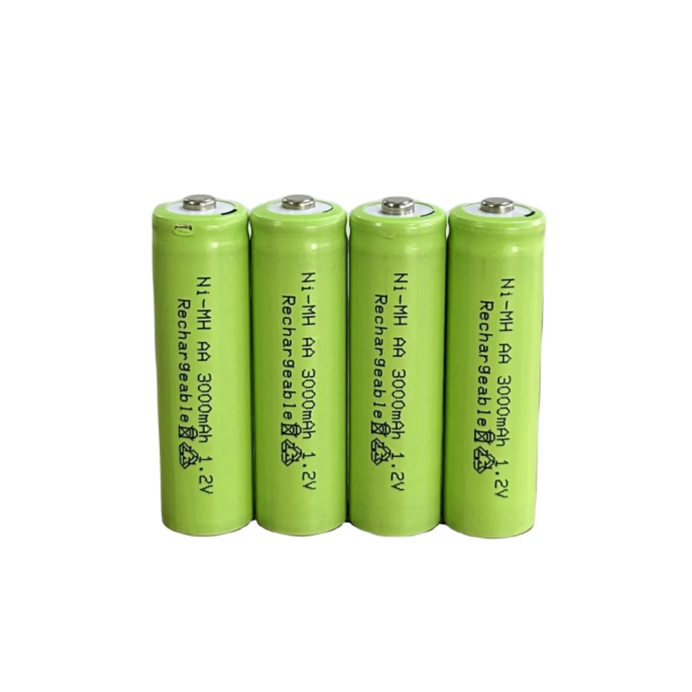 New AA 1.2V 3000mAh Rechargeable Ni-MH Battery for battery replacement of electric shavers, toy cars, remote controls, etc