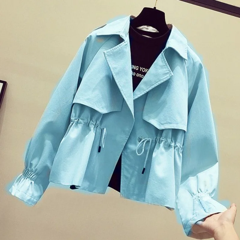 Short small windbreaker for women new fashionable loose and versatile waist-hugging slimming jacket