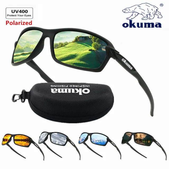 Okuma Spolaryzowane okulary przeciwsłoneczne UV400 Męskie i damskie ochronne Outdoor Polowanie Wędkarstwo Jazda na rowerze Podróże Wspinaczka Okulary przeciwsłoneczne