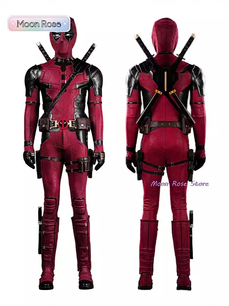 

New Deadpooling 3 Cosplay Cosutme Wade Winston Wilson Jumpsuit Belt Cosplay Costume Movie Anti-hero Suit Halloween