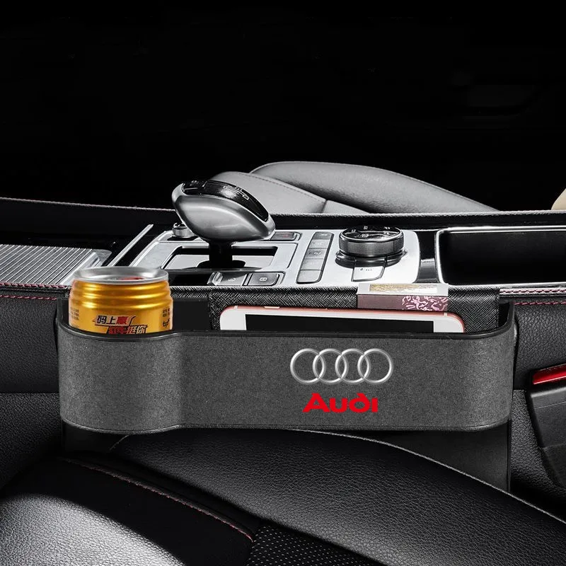 

Multifunction Leather Car Seat Gap Storage Box Bag Organizer For AUDI RS A3 A4 A6 A7 Q3 Q4 Q5 Q7 S3 S4