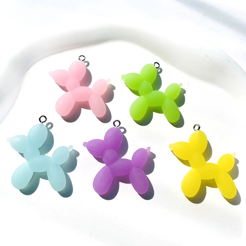 10pcs Popular Puppy Dog Resin Charms Cute Flatback Cartoon Pendants For Earring Necklace Diy Jewelry Making