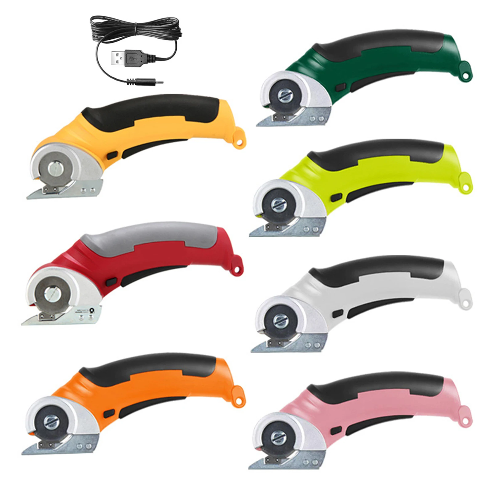 Handheld Wireless Electric Fabric Scissors Cordless Mini Cutter for Fabric Lightweight Rechargeable Cloth Cutter for Clothing