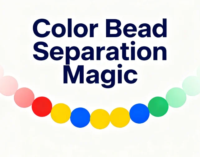 ‌Professional Color Bead Separation Magic Trick with Cup Portable Illusion Gimmick for Close-Up Magicians, Easy to Use & Carr