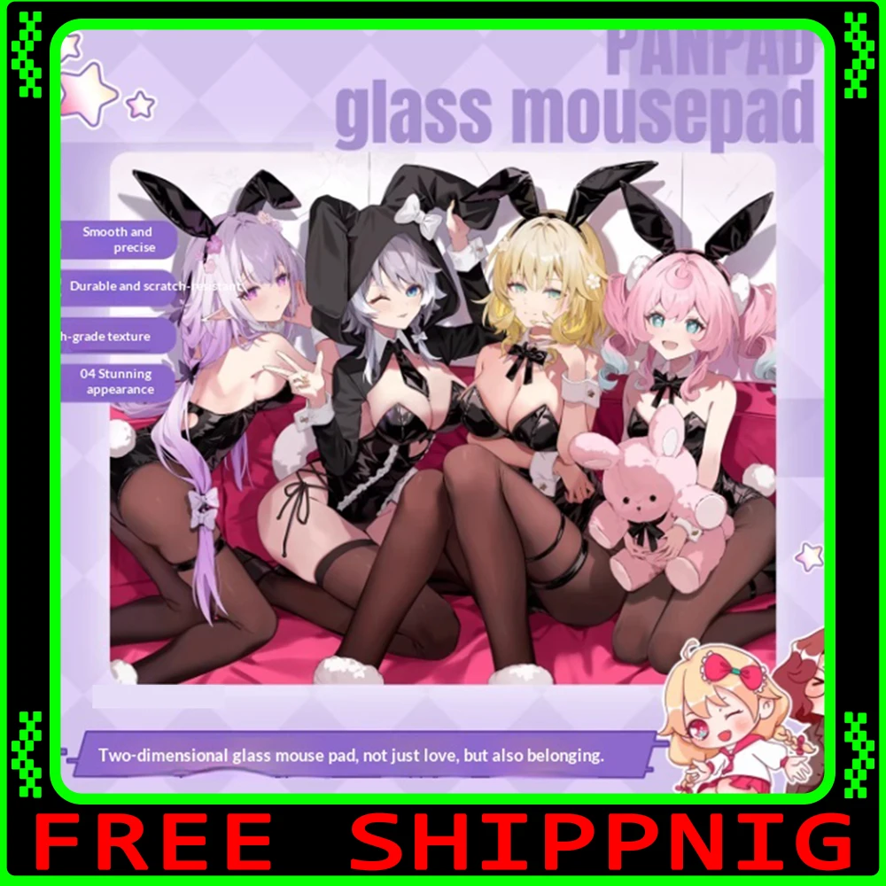 PAN Esports Glass Mousepad Smooth Speed Mouse Pad Dirt tolerance Full Covering primer For CSGO APEX Valorant Pc Accessories