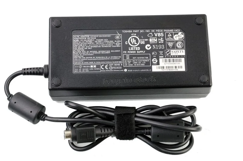 Adaptador de Corriente PA-1181-02 PA3546E-1AC3 para Toshiba X770 X775 QOSMIO X70 X75 X875 TOSHIBA TECRA W50-079 W50-A1510 Cargador