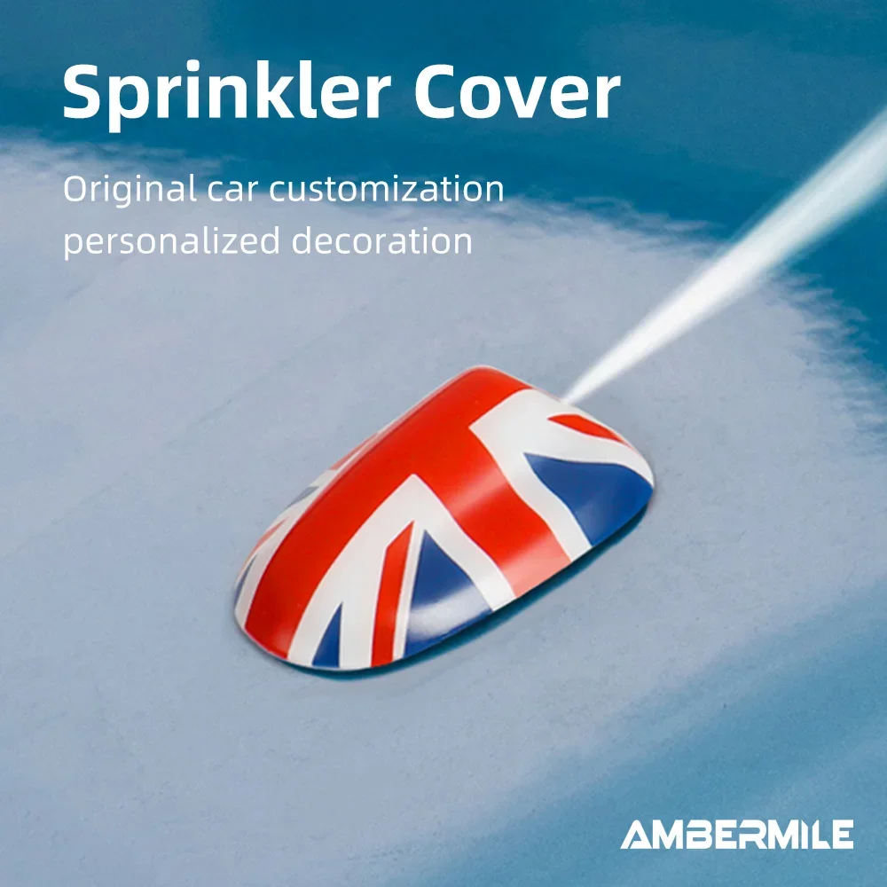 For Mini Cooper F54 F55 F56 F57 F60 Plastic Car Windshield Water Spray Nozzle Cover Sticker Countryman Accessories
