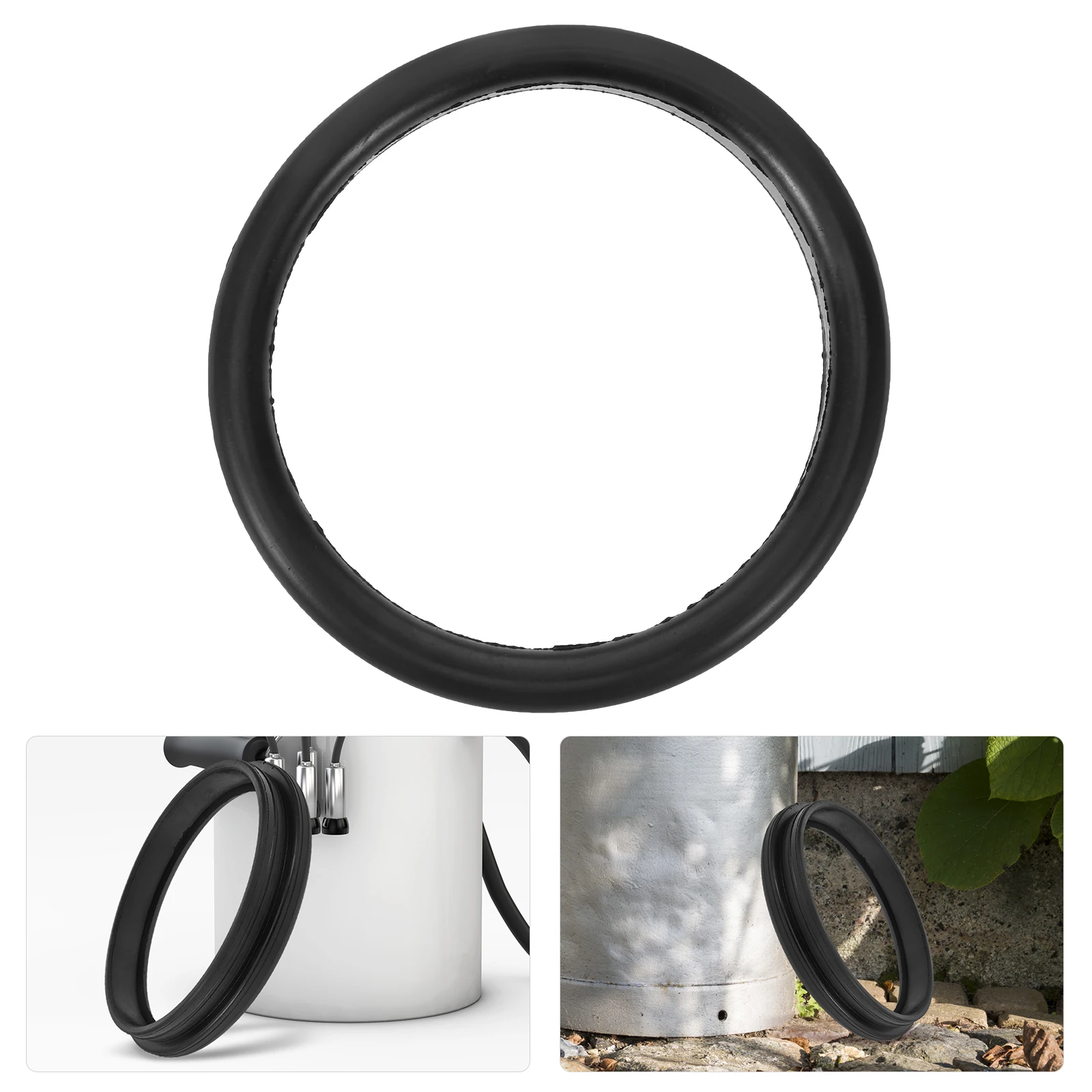 

Milk Bucket Lid Gasket Stainless Steel Milking Machine Bucket Part Sealing Ring Replacement Rubber Compatible Durability Easy
