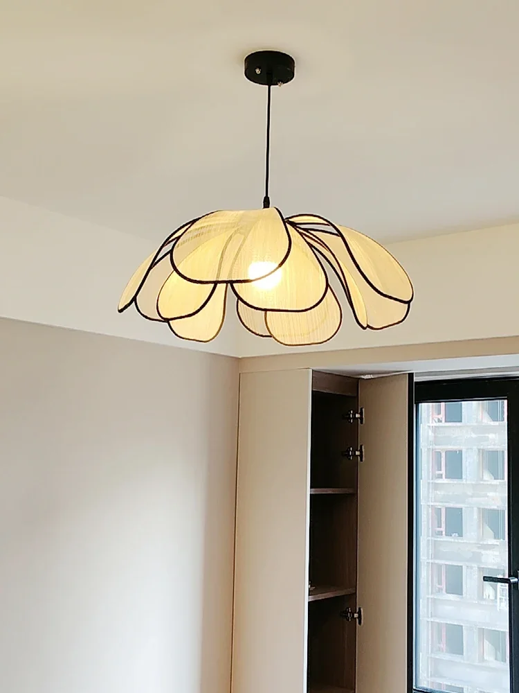 Nordic Petal E27 LED Pendant Lights Wabi Sabi Ceiling