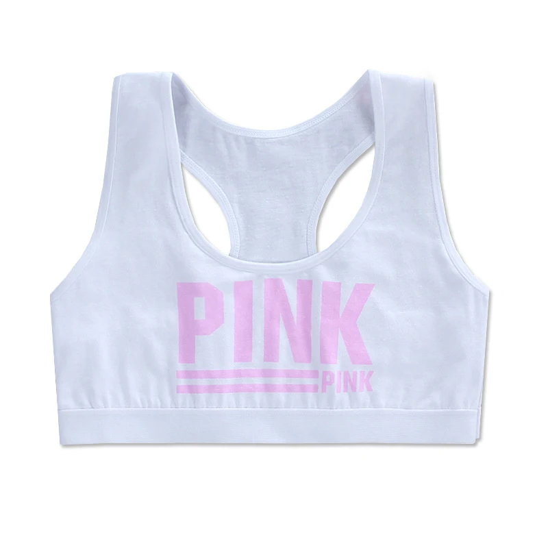 Free Size 8-18 Years Cotton Teen Girl Training Bra Puberty Adolescent Vest Wireless Kids Bra Children Tank Tops Dropshipping