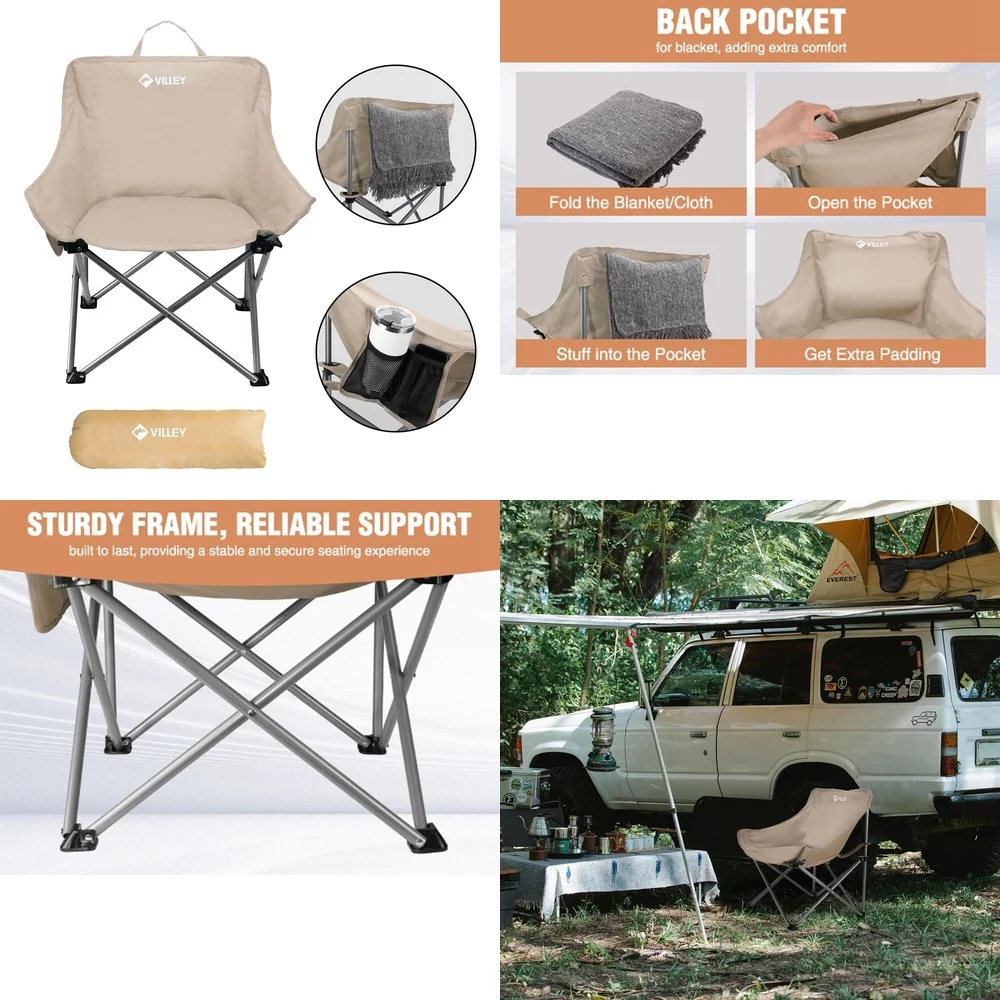 

camping chairPortable Folding Camping Chair Lightweight Outdoor Beach Lawn Chair for Hiking Travel Picnic Backyard Relaxation