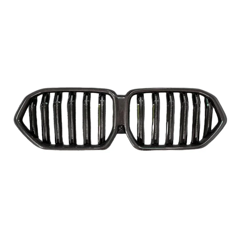 11Used for BMW X6M F96 LD style true carbon fiber grille grille grille body kit