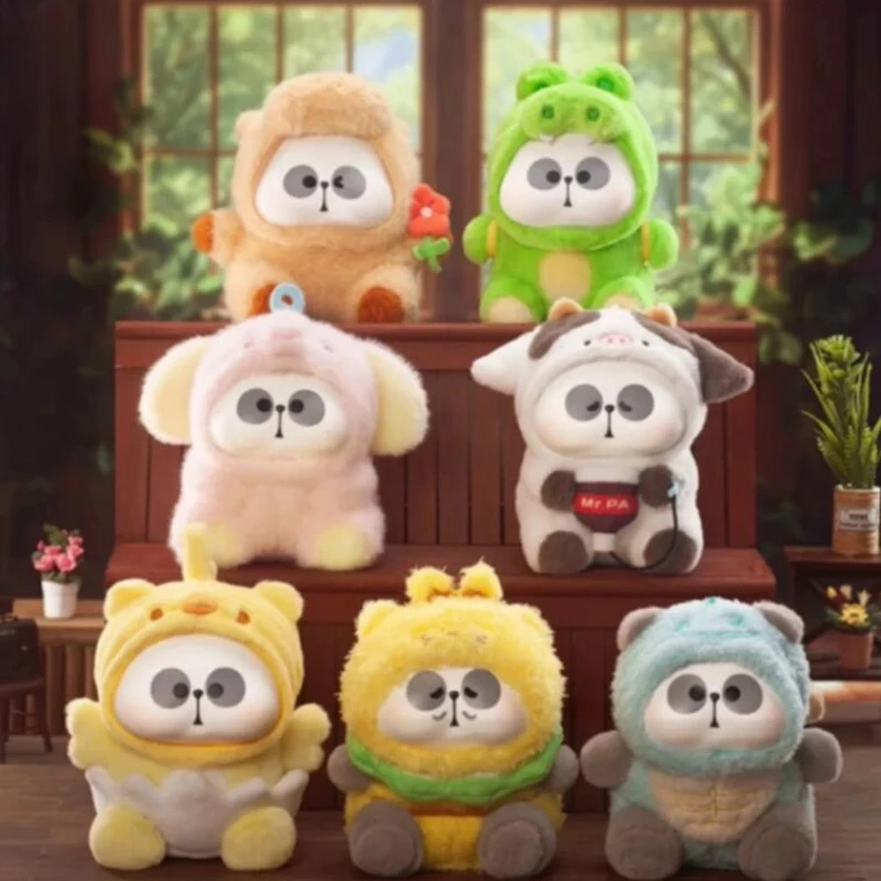 Boneka Panda Plush Blind Box Asli Mr. Pa Little Pa Animal Limited Company, Mainan Boneka Kreatif, Ornamen Kejutan, Figur Hadiah