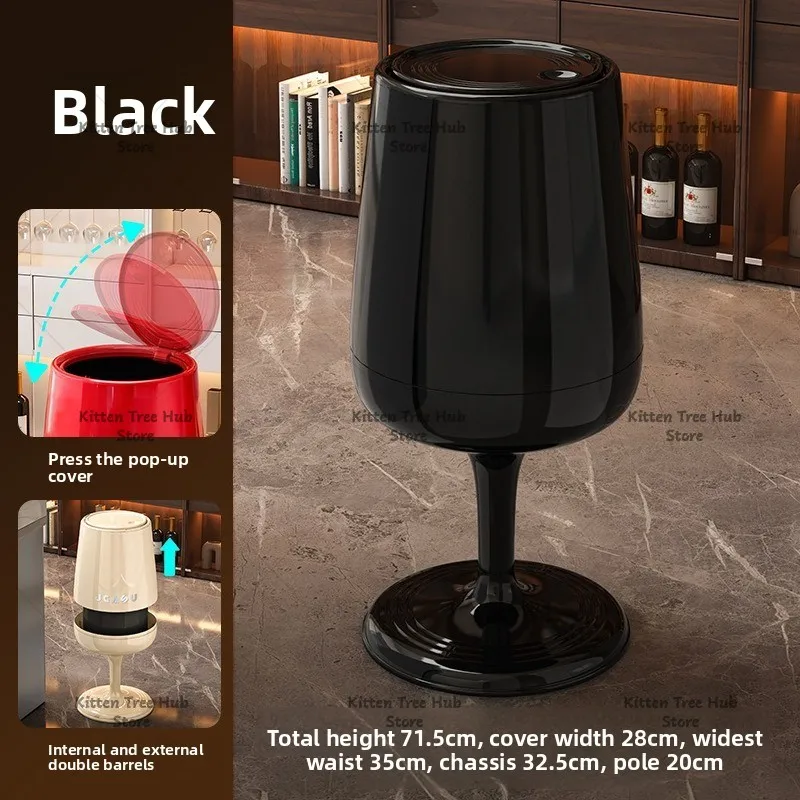 Modern Household Trash Can Wheel-Free 2026 New Style Bedroom Large Capacity Paper Basket High Appearance Minimalist Design