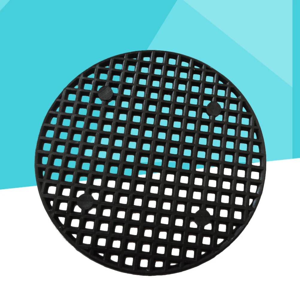 

24Pcs Plastic Flower Pot Grid Mat 7.5cm Diameter Leakproof Soil Mats Ventilated Drainage Reusable Antirot Root Health
