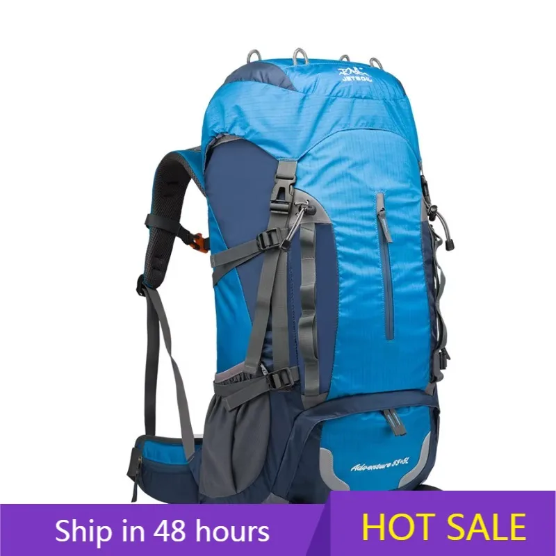 

POWER LEAP 60L Large Capacity Mountaineering Bag Hiking Camping Long-distance Travel Outdoor Backpack Men and Women Sports Bag