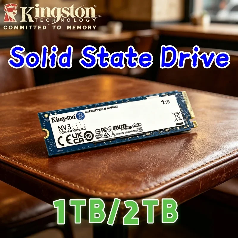 SSD Kingston Vertex NV3 1TB 2TB 4TB 500GB NVMe PCIe Gen 4.0x4 Unidade de Estado Sólido M.2 2280 SSD Interno NVMe M2 para Desktop e Laptop