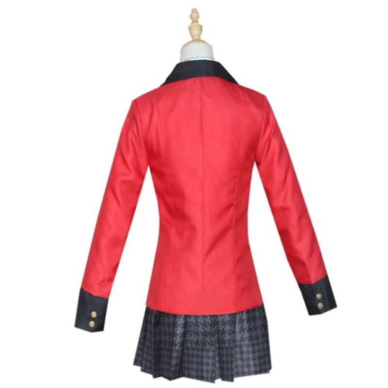 Kakegurui jabami yumeko yumeko yumemite yummiコスプレコスチューム、高校の学生の制服、スカート、ハロウィーンのアニメ、大人のウサギのコート