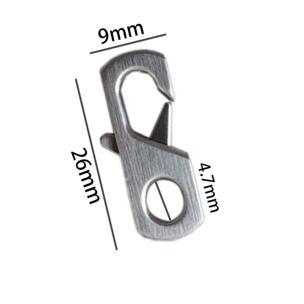 1 قطعة الفولاذ المقاوم للصدأ مستطيل سلسلة مشبك الشرير الهيب هوب روك سوار معصمه قلادة المشبك موصل DIY بها بنفسك صنع المجوهرات