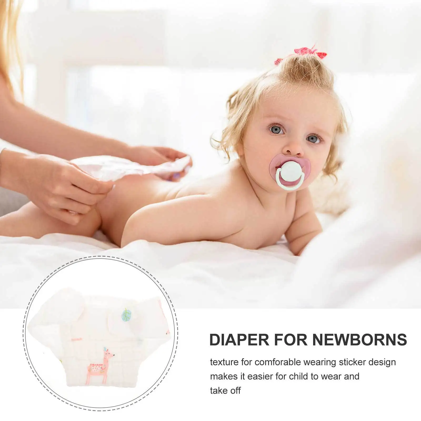 2 قطعة القطن الخالص قابلة لإعادة الاستخدام حفاضات الطفل السراويل قابل للغسل لينة تنفس ل الرضع فتاة حفاضات القطن قابلة لإعادة الاستخدام حفاضات الطفل السراويل