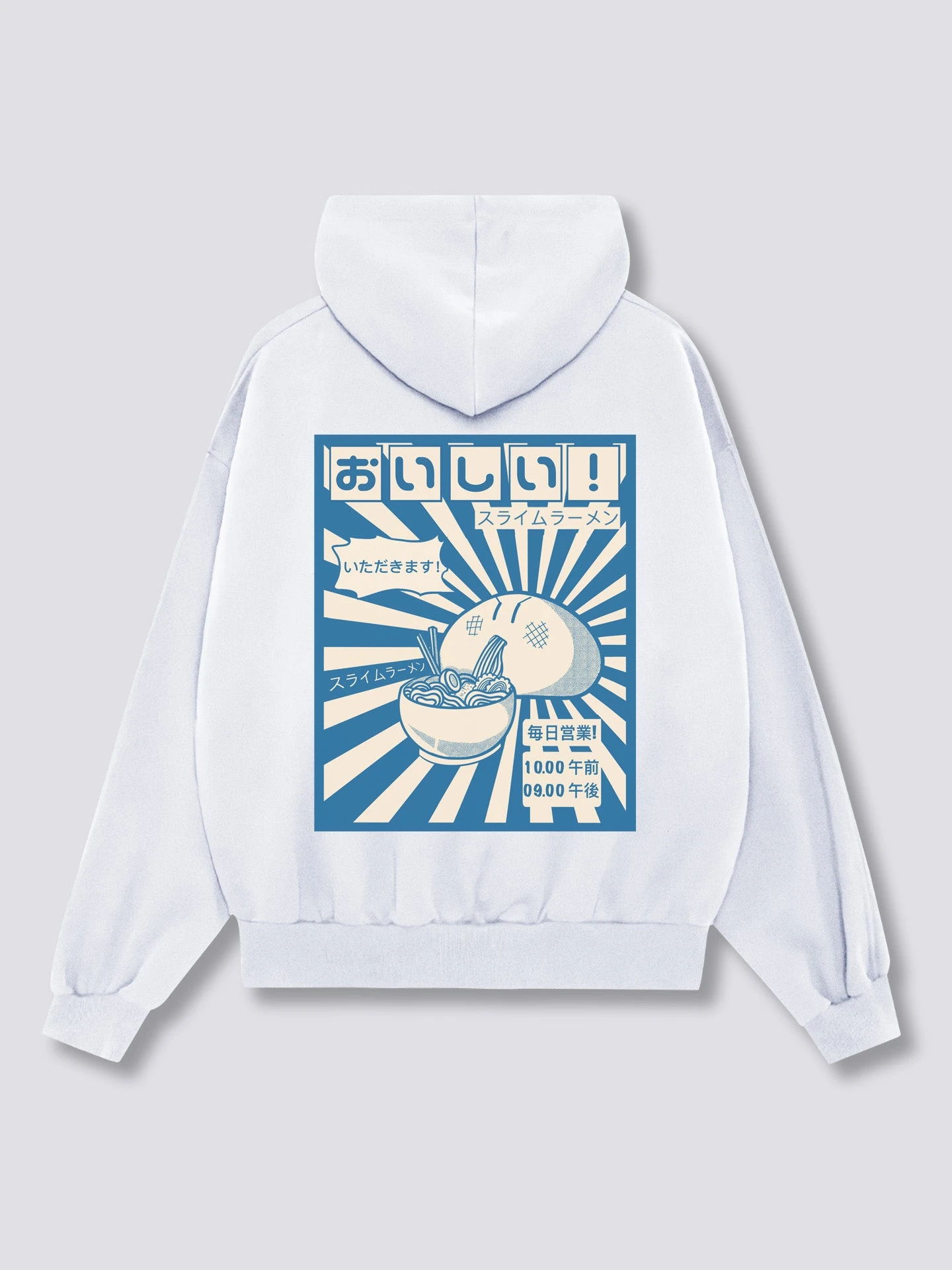 Japanese anime Print Hoodie Men Women Harajuku Streetwear Oversized Hoodie Back Graphic Pullover Sweatshirt Vintage Hooded Tops