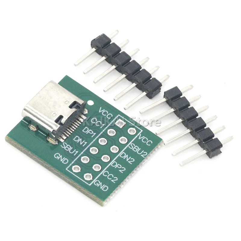 1PCS USB TYPE-C to DIP PCB Connector Pinboard Test Board Solder Female Dip Pin Header Adapter