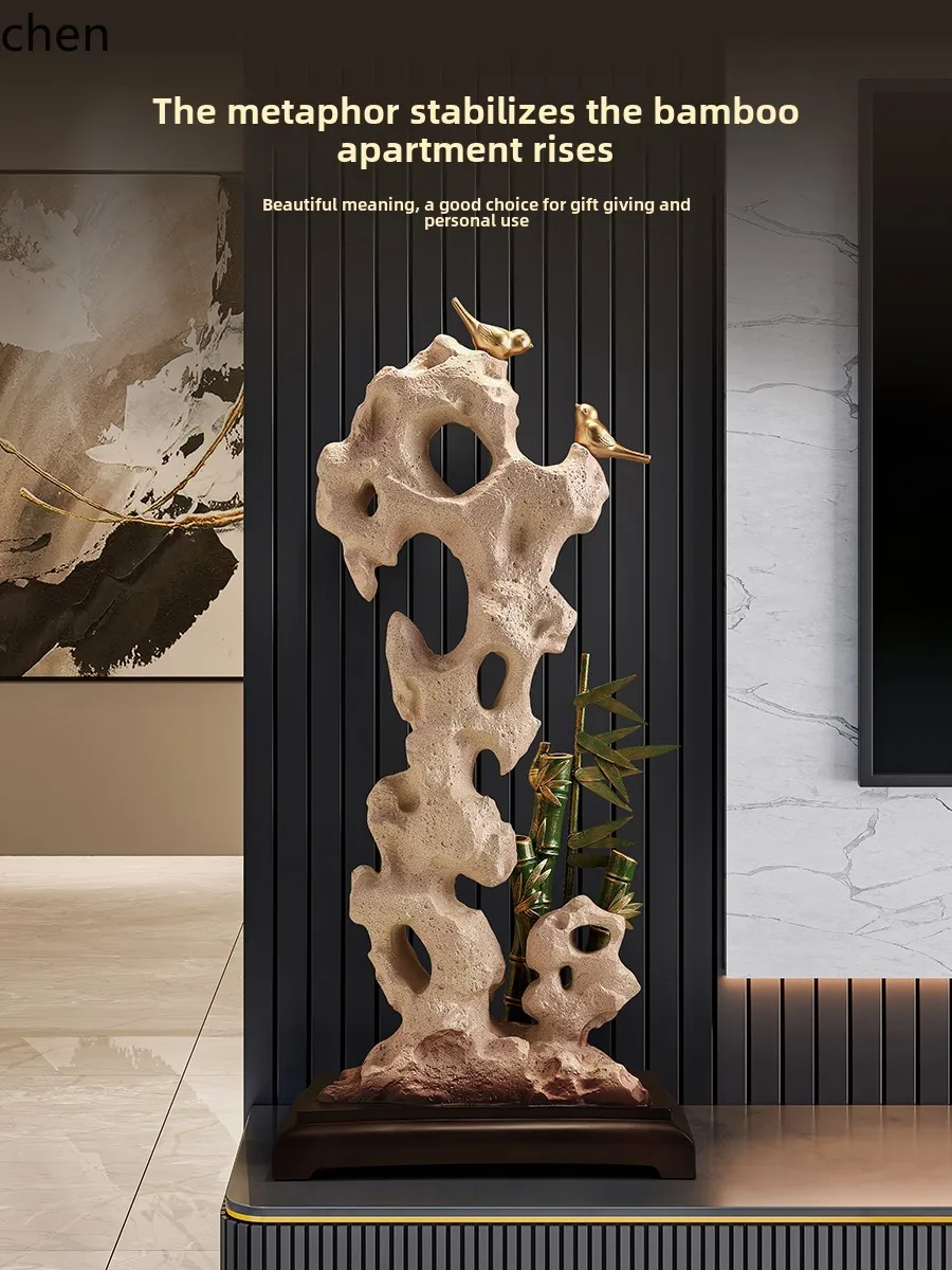  entrance decorative rockery ornaments living room light luxury high-end floor TV cabinet home accessories