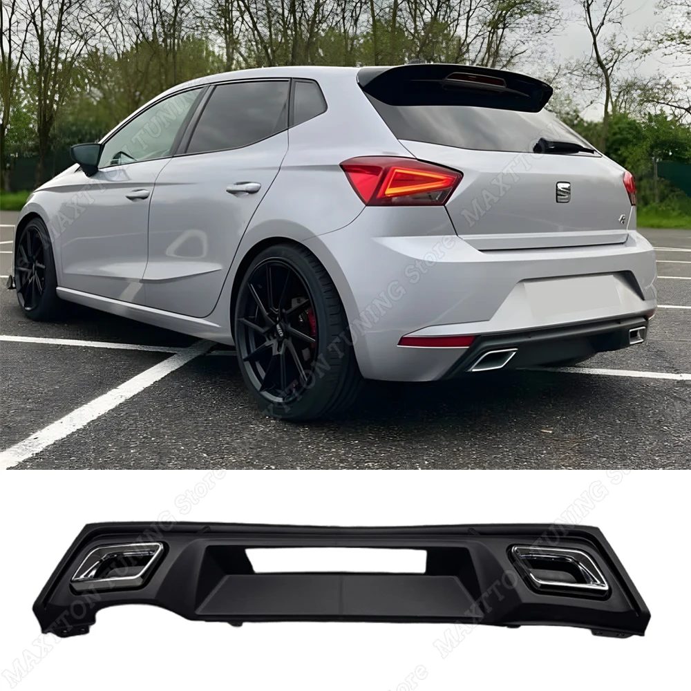 

Rear Bumper Diffuser Lip For Seat Ibiza Mk5 6F KJ1 FR TDI TSI MPI TGI 2017-2025 Hatchback FR Style Splitters Spoiler Accessories