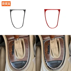 For Mercedes-Benz CLS C219 2004-2009 Car Gear Shift Box Outside Frame Cover Trim Carbon Fiber Sticker Interior Accessories