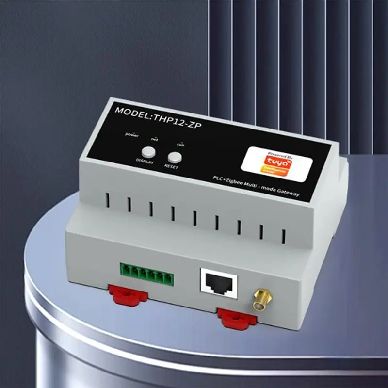 AB13-Tuya Smart Home Host PLC Zigbee Wired Multi-Mode Gateway Rail-Mounted Central Control Whole-House