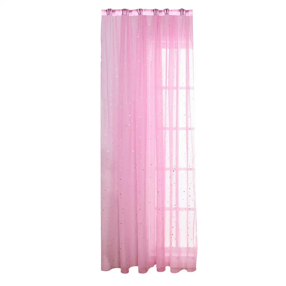 

Silver Star Curtains Sheer Window Tapestry Aqua Dark Blue for Nursery Sheers