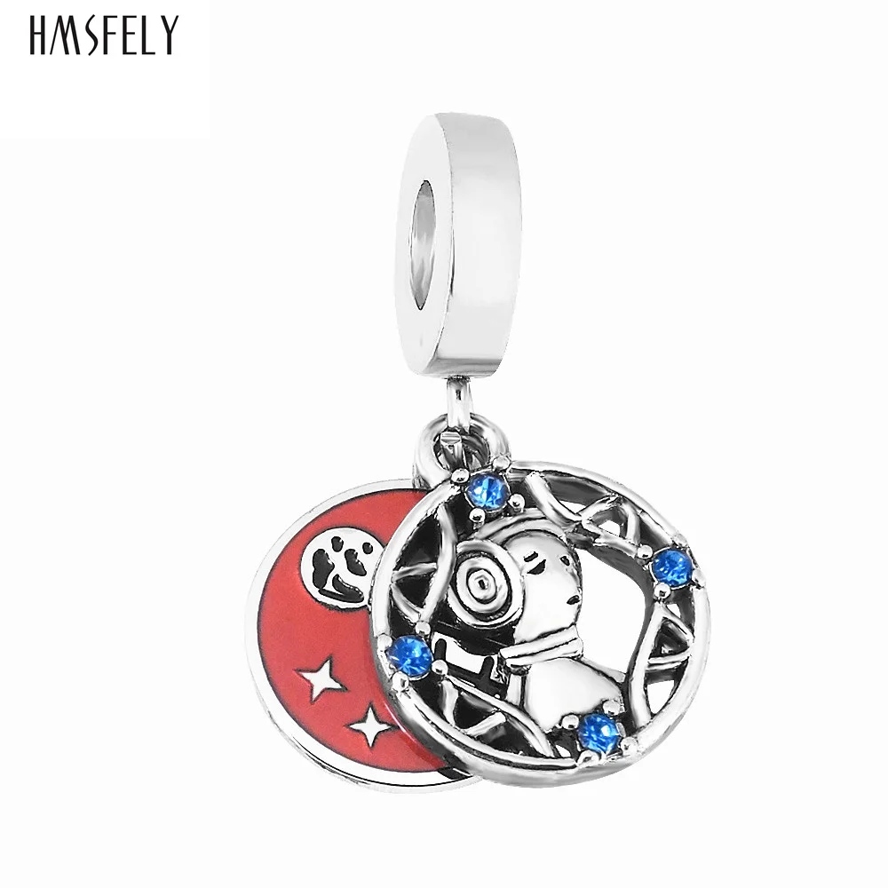 

HMSFELY Stainless Steel Round Star Pendant For DIY Bracelet Necklace Jewelry Making Accessories Bracelets Parts