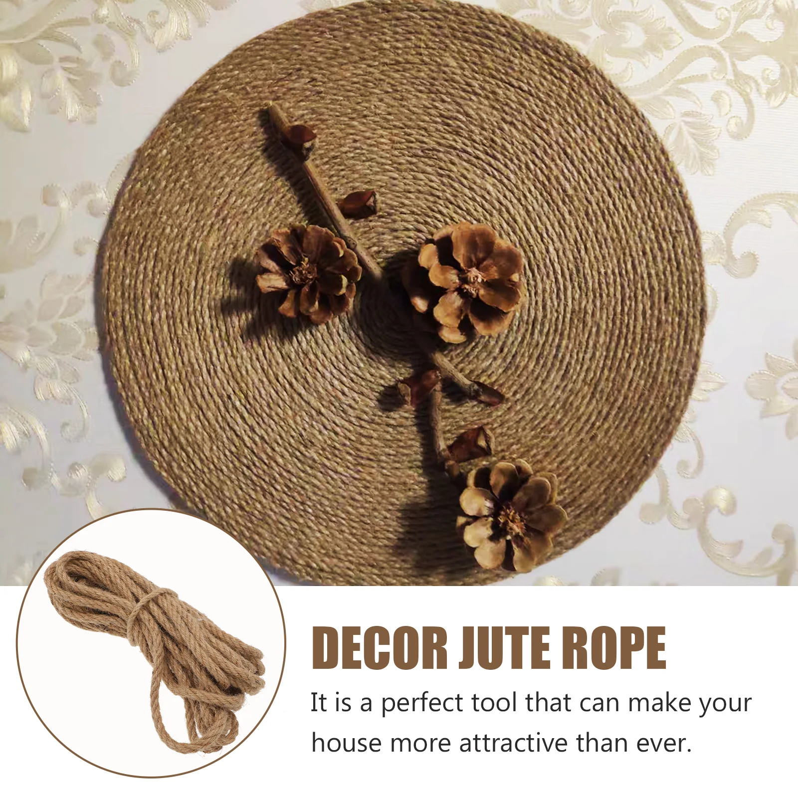 

1 set 1 Set Packaging Jute Twine For Christmas Tree Candy Boxes Gift Wrapping Craft Rope Party Supply Decorative Jute Rope