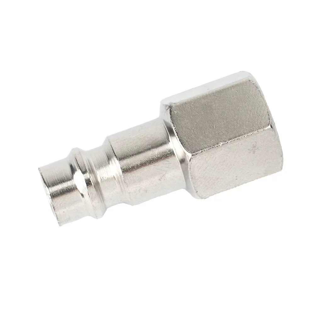 

New Practical Quick Release Fittings Euro Male 2pcs Accessories Air Line Compressor Coupler Hose Silver Thread
