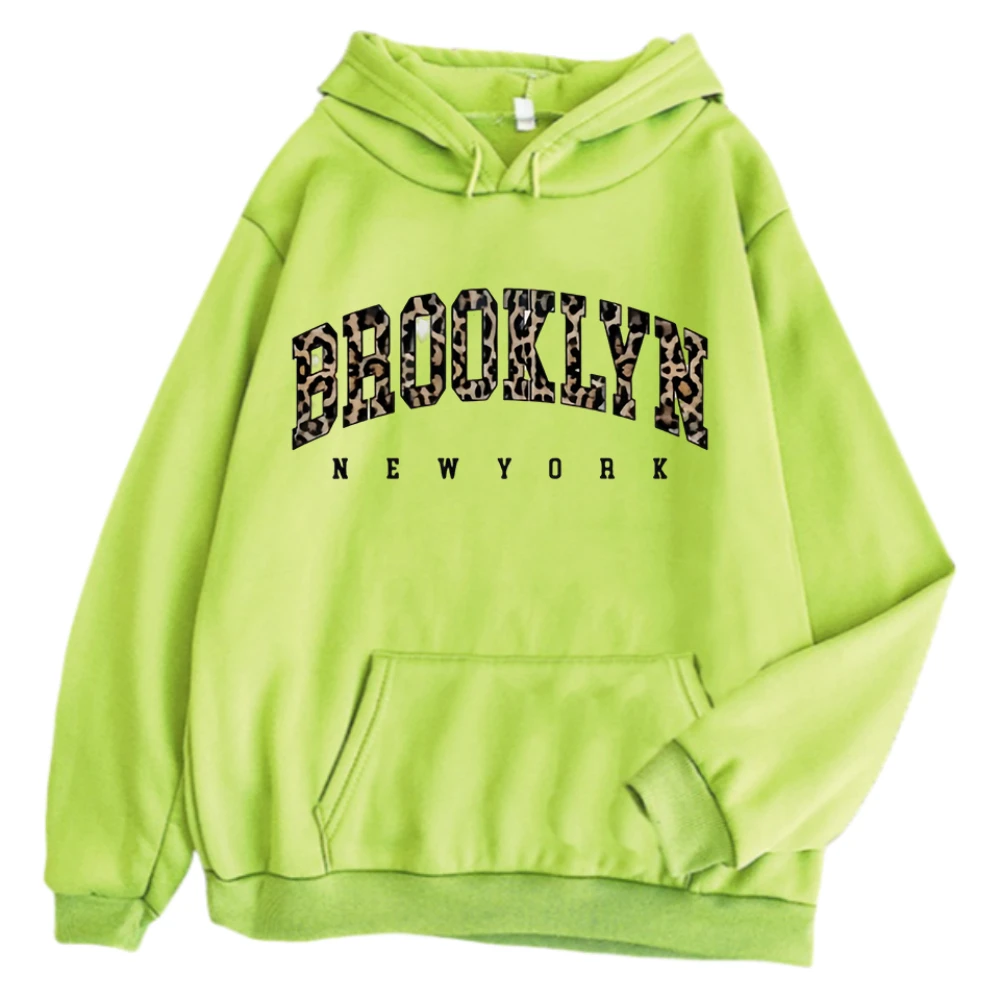 Brooklyn Letter Ropa de mujer fashion hoodie y2k women men winter clothes hoodies Kawaii kpop hoodie streetwear hoodies women