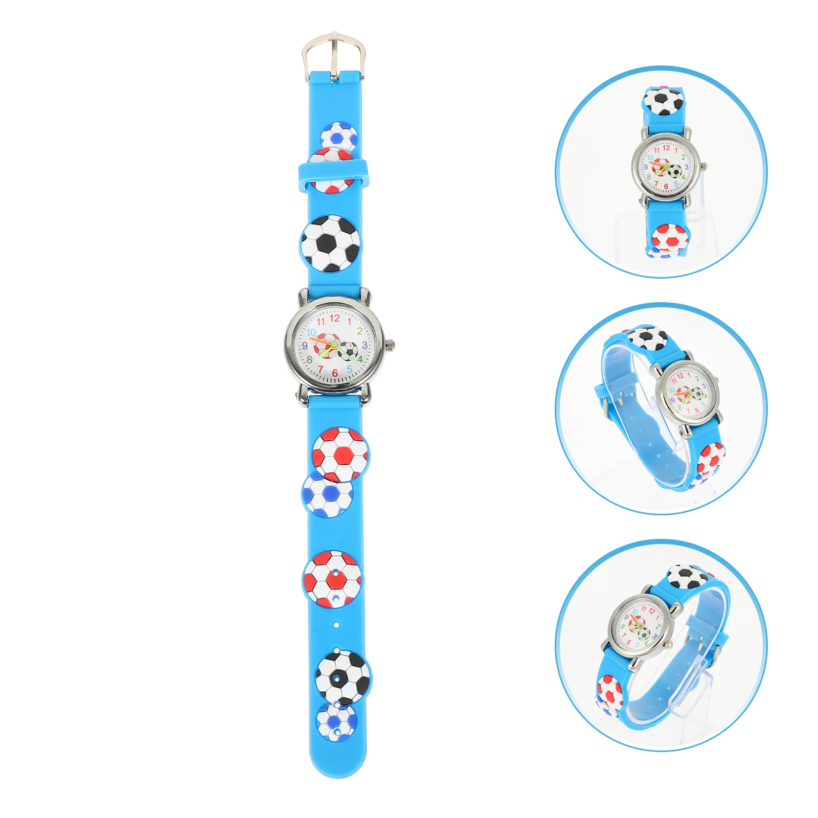 

Cartoon Soccer Ball Sports Watch For Durable Wristwatch Birthday Gift Time Learning Watch Sports Wristwatches