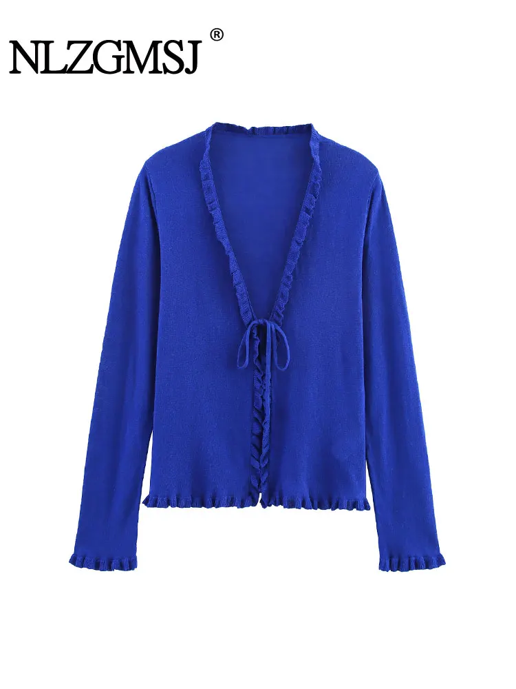 

NLZGMSJ 2025 Women Long sleeved Casual Short Cardigan Elegant Knitted Cardigans For Women Long Sleeve Sweater Knitwear Coat ﻿