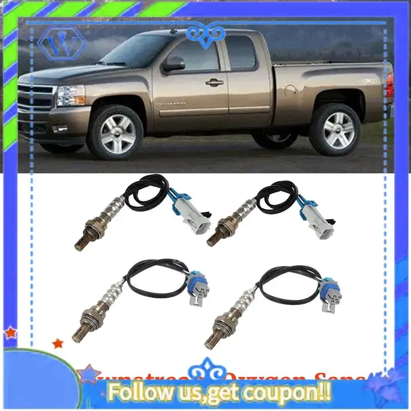 

M46K-4Pcs/Set Up&Downstream Oxygen Sensor 213-4229 213-4230 For Cadillac GMC Sierra 1500 V8 4.8L 5.3L V8 2008-2013