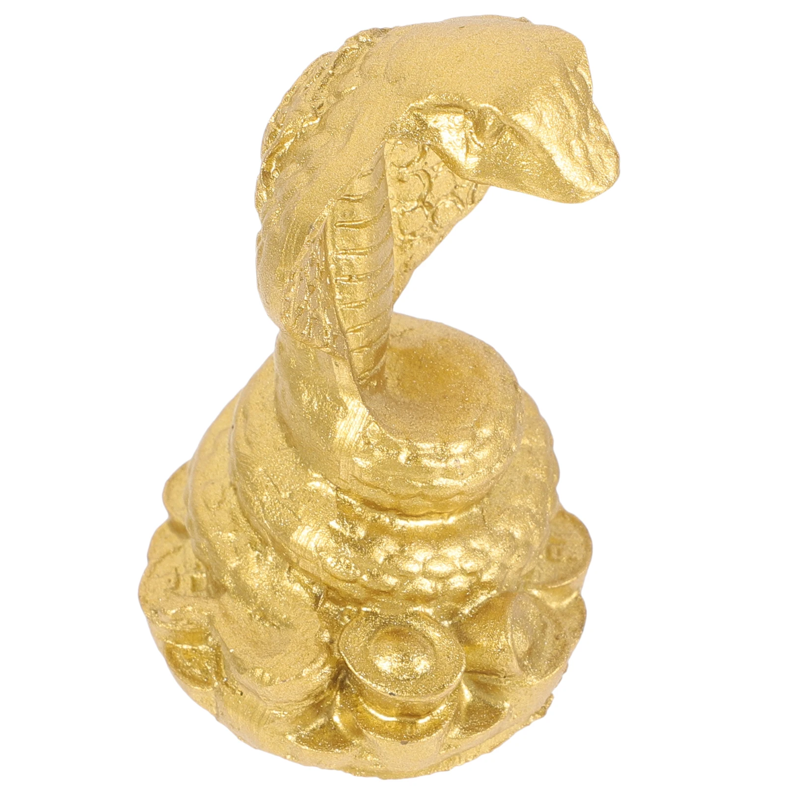 

Retro Resin Snake Home Desktop Decoration Small Animal Statue Vintage Style Bass Ornament Space Saving Tabletop Decor Snake