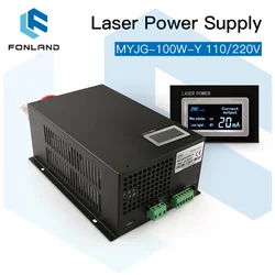 FONLAND MYJG-100W CO2 Laser Alimentation pour Reci W2 T2 EFR Yongmovies CDWJ CO2 Laser Tube Gravure Machine De Découpe Avec Affichage