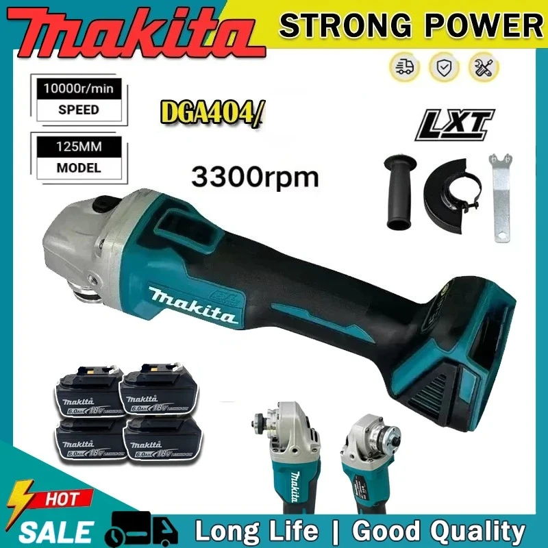 

Makita Brushless Tool DGA404 Electric Angle Grinder Metal Wood Power Tool Grinder Cordless Grinding Polishing Cutting Machine