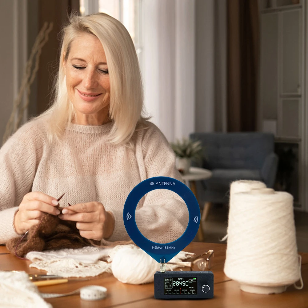 SI4732 Портативное радиоприемник 0,5-108 МГц LSB USB AM FM Вседиапазонный радиоприемник 1,9-дюймовый IPS-экран HF SW MW VHF Радио с кольцевой антенной